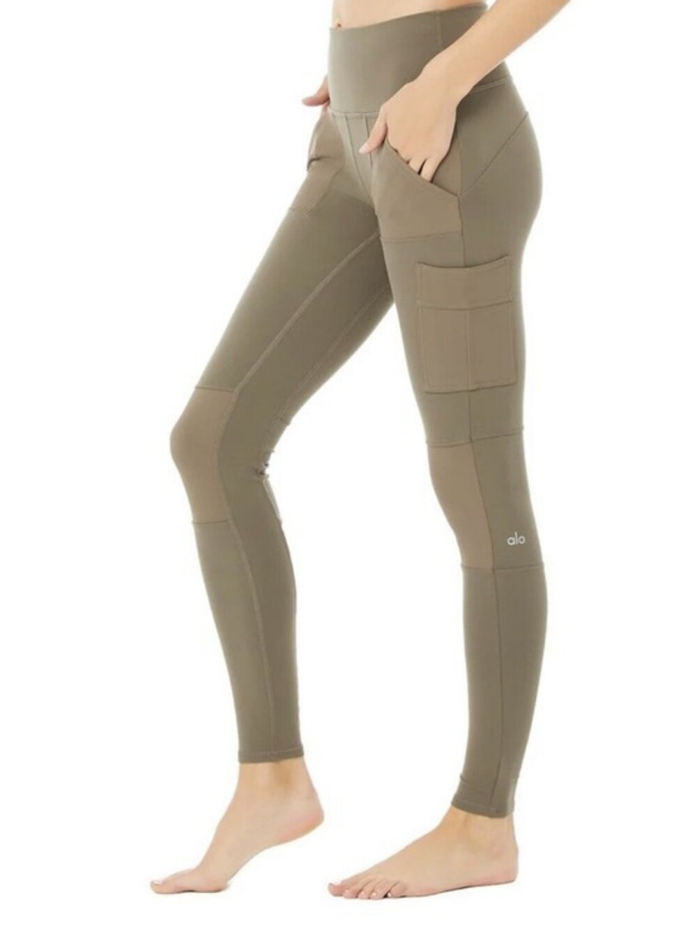 ALO Yoga Olive Green Cargo Pocket Leggings